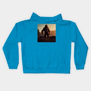 Sasquatch in Nature Kids Hoodie